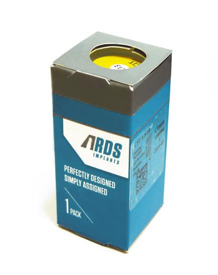 RDS IMPLANTS PERFECTLY DESIGNED - SIMPLY ASSIGNED PACKAGING All packages contain a cover screw.