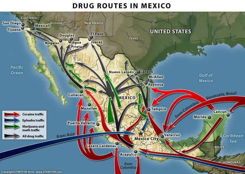 imported from Mexico 6. However, in the mid-1990s the major Columbian cartels experienced a fall.