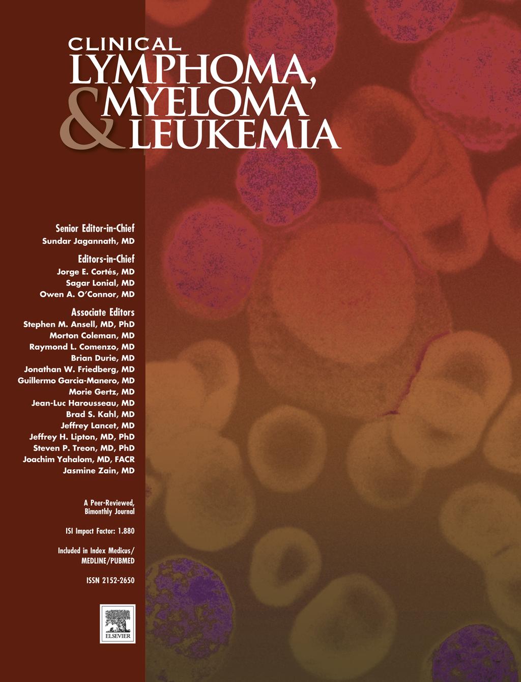 Accepted Manuscript Improving Outcomes in Chronic Myeloid Leukemia Over Time in the Era of Tyrosine Kinase Inhibitors Pradnya Chopade, Luke P. Akard PII: S2152-2650(18)30343-4 DOI: 10.1016/j.clml.
