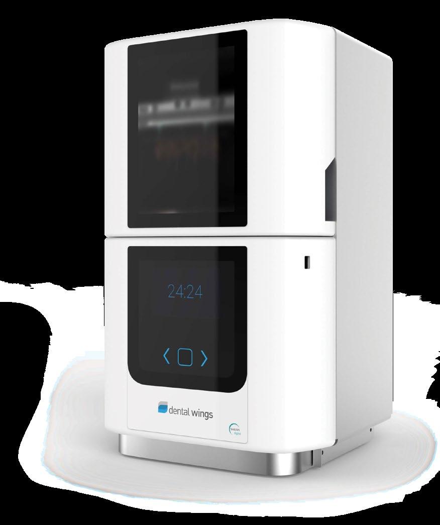 D20 PRINTER THE COMPACT SOLUTION FOR USE IN SMALL LABS AND DENTAL CLINICS The Dental Wings D20 Printer produces high precision and aesthetic dental products made from certified and biocompatible