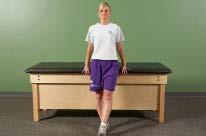 affected side Flexion (start very low resistance) Standing adduction without resistance