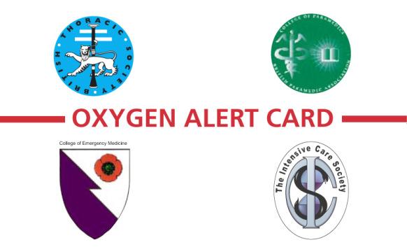 Oxygen alert cards and