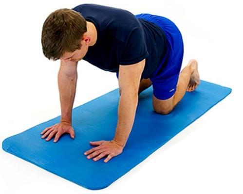 Allow your spine to bend so that your shoulders sink toward the floor and a gentle