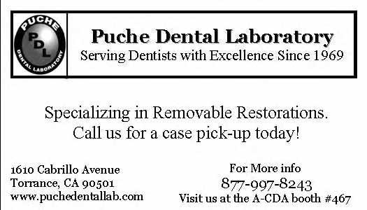 Call us for a case pick-up today! 1610 Cabrillo Avenue Torrance, CA 90501 www.puchedentallab.