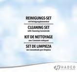 Practical: The HADEO Starter and Cleaning Sets* Starter-Set I 5 Single-packed packaged cleaning tissues 2 Drying capsules 1 Drying container HADEO Starter Set for ITE hearing systems in a transparent