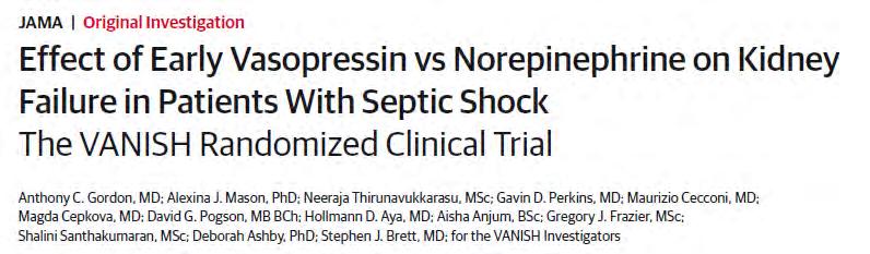 Gordon et al JAMA 2016 A double-blind randomised controlled trial of vasopressin (up to 0.
