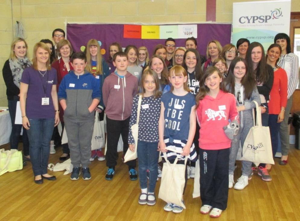Event in Carrickfergus Young people enjoying the Supporting Siblings event in Carrickfergus Pictured is Sandra Anderson CYPSP Participation, NHSCT ASD Team; Heather McCarroll,