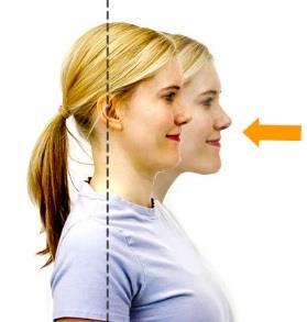 Cervical Retraction/Chin Tucks Slowly draw your head back so that your ears line up with