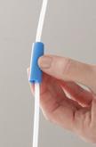 smooth, slippery coating on the surface of the catheter.