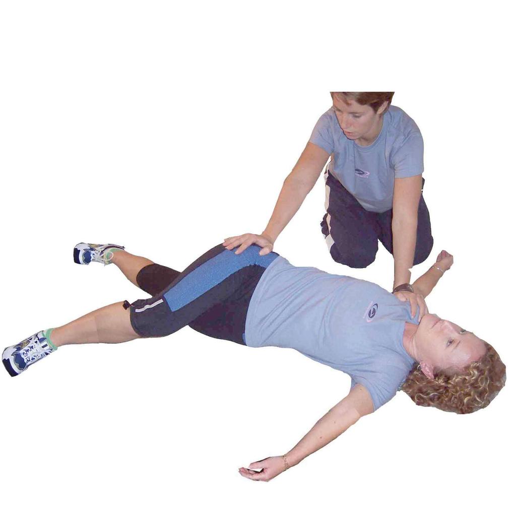 Low Back Stretch - Lying Twist - Partner Assisted Lie face up One leg