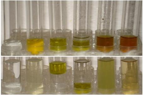 Alkaline reagent test (I ) before the