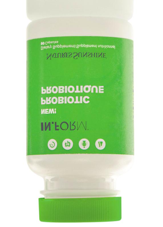 IN.FORM Probiotic NPN 80021736 90 capsules, Probiotic Supplement, Stock No. 21514 IN.FORM Probiotic contains 11 strains of important live gut-beneficial organisms for the promotion of gut health.