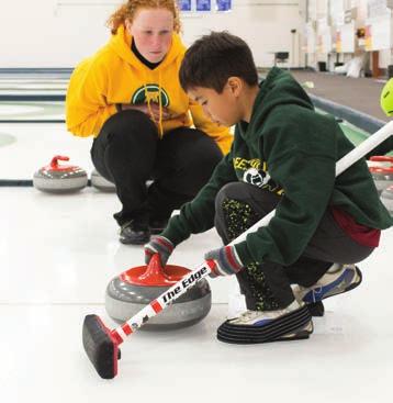 Curling explore The goals of this camp are to improve key curling skills and refine general athletic skills.