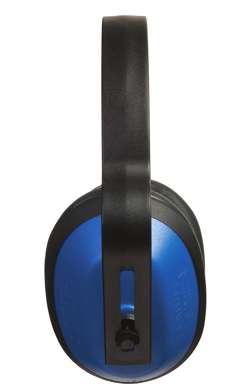 A universal earmuff suitable for light industrial duty and outdoor construction applications.
