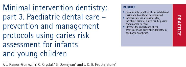MiD & Caries management Reduce risk by: Educating and managing INDIVIDUALS re