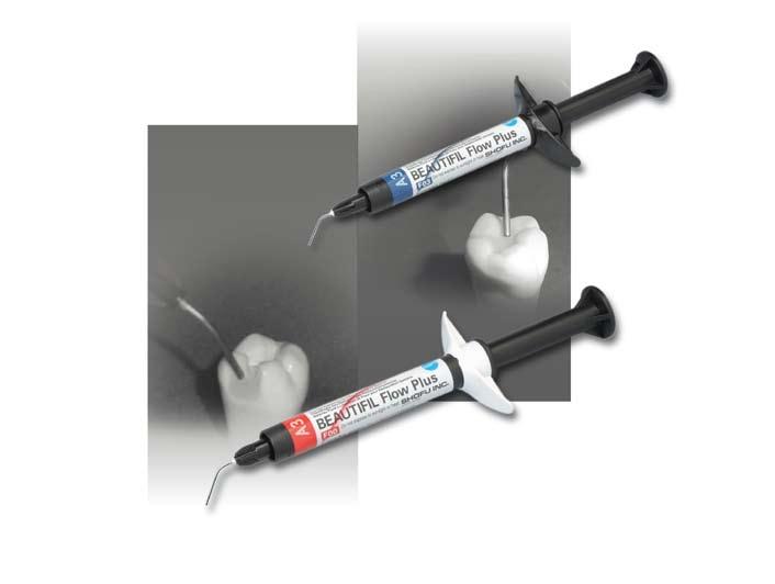 Beautifil Flow Plus, a novel injectable hybrid direct restorative of the 2 nd generation Giomer family, breaks new ground in direct restorative dentistry with its superior physical and mechanical