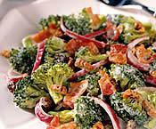 DIABETIC MONTHLY NEWLSLETTER PAGE 5 Recipe of the Month Pure Via Broccoli and Turkey Bacon Salad Serves: 8 Serving Size: 1 cup Ingredients 6 cups broccoli florets 1 small red onion, halved and thinly