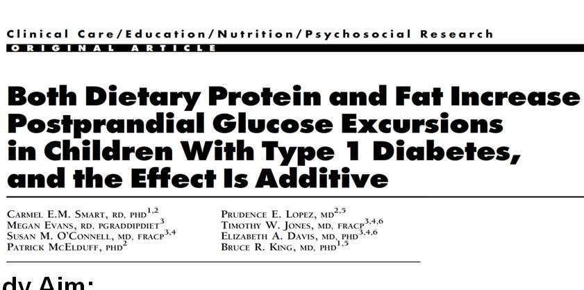 Study Aim: To examine the separate and combined effects of high protein and high fat