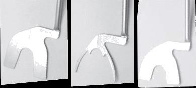The model PCH has a curved incisal pin calibrated in degrees.