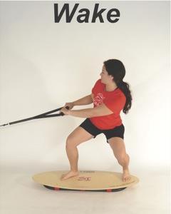 control in mini squat with rope pull Lunge with side rope pull Increase posture