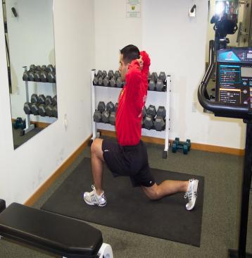 Using the heel to push will be safer for your knees and develop more strength in the glutes