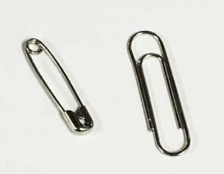 Case 7: Safety pin and a clip Conventional