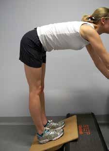 Some patients may also have tight Hamstrings (back of thigh) muscles. If you are among these patients you may try the following exercise. Use Exercise 1 as a starting point.