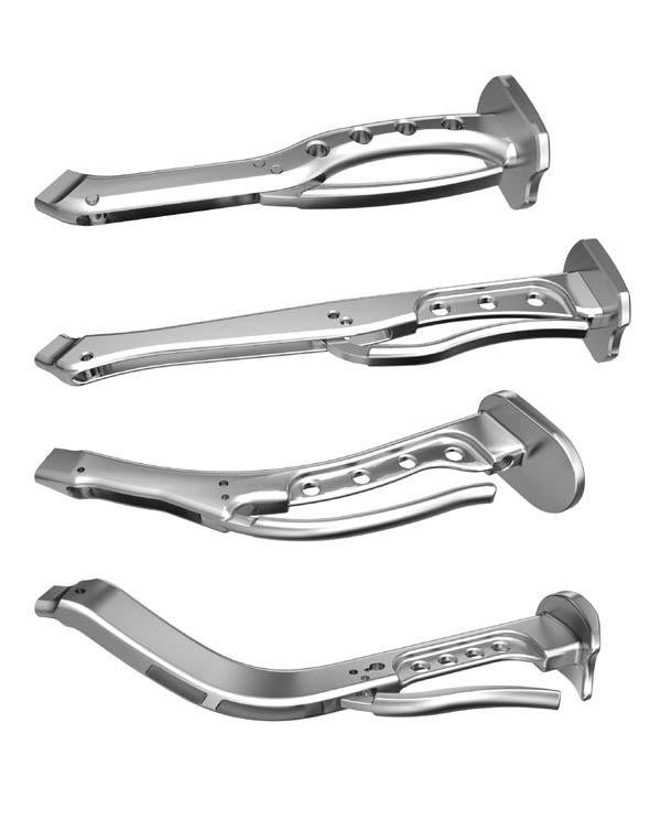 Straight Straight-long Curved Dual-offset Approach enabling broach handle options Threaded Straight