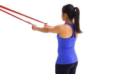 Rotate your forearm across your body so your fist is facing the opposite direction, then return to the start and repeat.