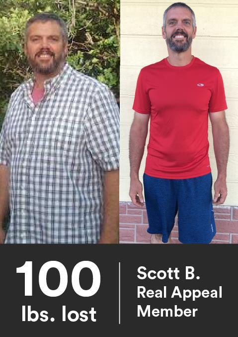 The power of the program With over 100,000 participants, we are creating some amazing success stories. Before Real Appeal, my health was getting out of control.