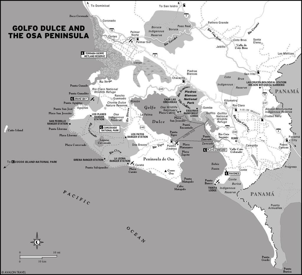 Map f the Osa Peninsula Surce: Mn Travel, http://www.mn.