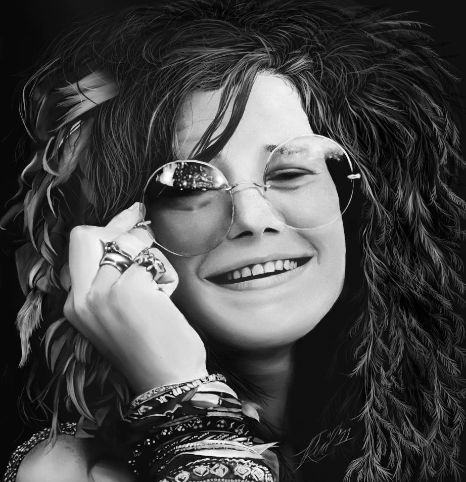 Janis Joplin had blues inspired vocals and, like Ruth brown, sang in a church choir as a child.