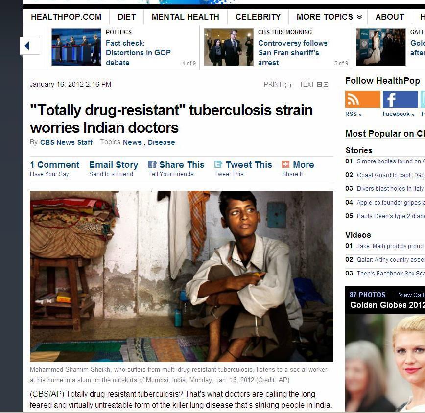 ia reports new strain of 'totally drug-resistant tuberculosis' ere is