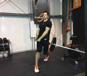 POWER CLEAN START Extension: Triple flexion (ankles, knees, and hips) to triple extension with shrug.