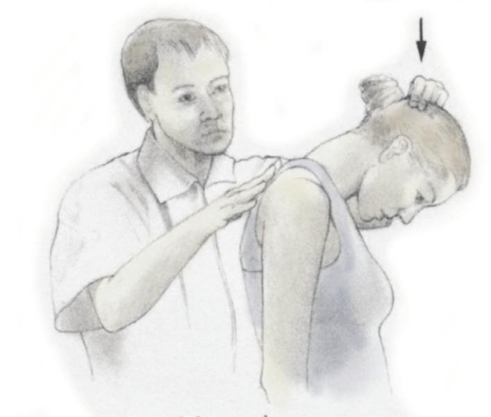 3 THERAPIST/CLIENT MANUAL the head above the ear. Stretch to the end of range. If there is no pain, give a slight gentle overpressure.