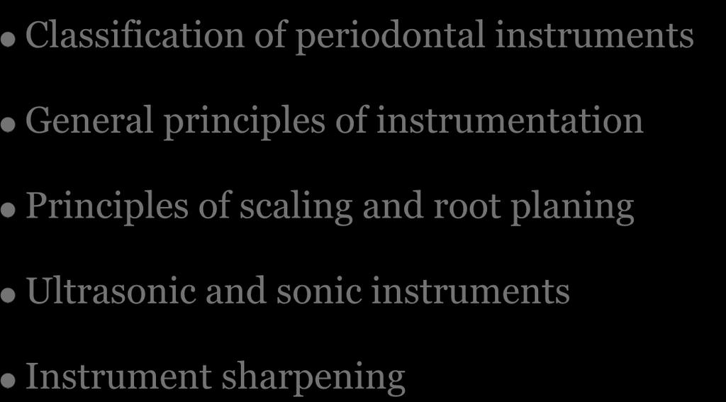 instrumentation Principles of scaling and