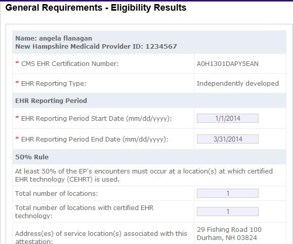General Requirements Eligibility Results Meaningful Use Core Measures Module epip requires EPs to complete 13 Stage 1 Meaningful Use Core measures in order to proceed with