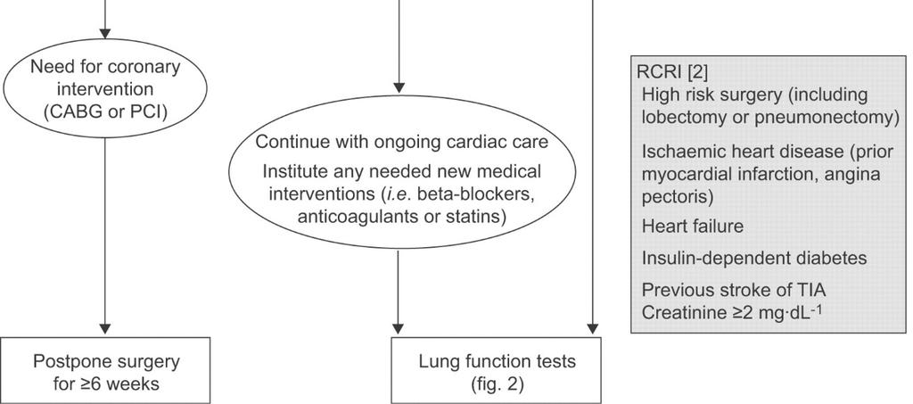 Preoperative cardiac and respiratory evaluation (ERS-ESTS) first