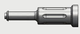 The sleeve slips onto the driver end of LOCATOR Core Tool, and is designed to hold a LOCATOR Abutment onto the driver.