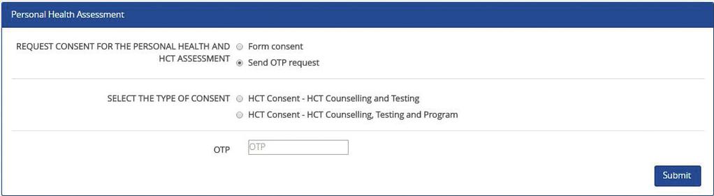 10a. For One Time Pin (OTP) consent, input the member s cellphone number and click on Send OTP 10b.