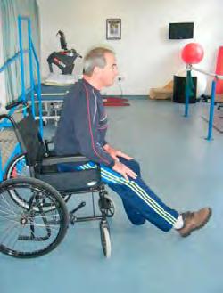 1) Chair Marching - this is an excellent exercise for your postural muscles. Sit up tall on a chair or the bed with your hands resting on your hips. Do not lean against the back of the chair.