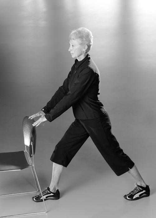 Walking/Running Stretch Routine Calf Stretch Stand with one leg forward and one leg back.