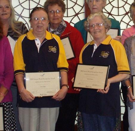 ..to Joan and Syliva, who were recognised for their volunteer work with GCT at the Blue Mountains City Council Seniors Week Awards.