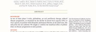Treatment Differences in 2018 IPF