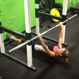 Incline Push Up Preparation: Position your hands on a bench or bar slightly wider than shoulder width, arms extended. Keep your feet together, legs straight and rest on your toes.