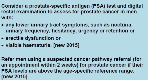 The new: prostate (based on 5 studies) Not much difference: