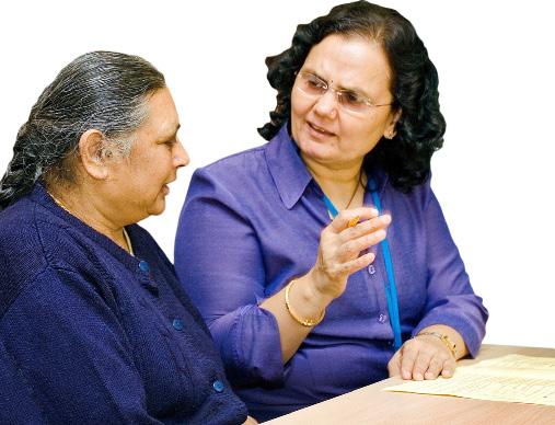 Speech and language therapists help people who have difficulties with communicating