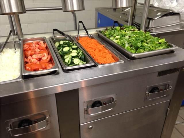 Through the American Recovery and Reinvestment Act (ARRA) (equipment grant) one school has received funding to add a cold section for a serving line to hold pre-made salads.