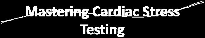 What Is Cardiac Stress Testing? Chad Morsch B.S., ACSM CEP A Cardiac Stress Test is a test used to measure the heart's ability to respond to external stress in a controlled clinical environment.