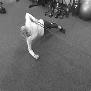 Side Plank Rows & Presses Band